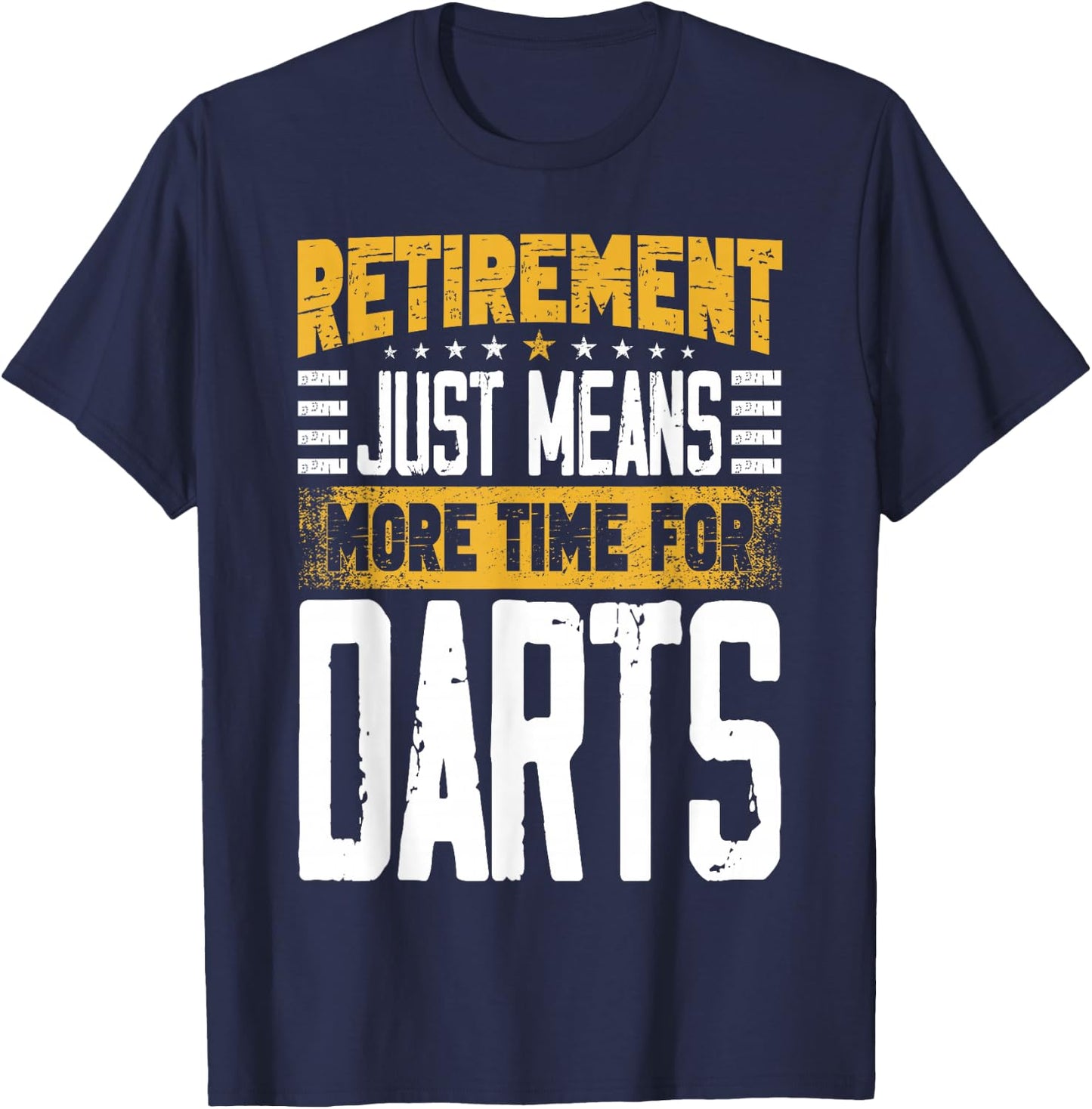 Dart Player Darts Retired Retirement T-Shirt - T-Shirt | Navy