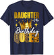 Daughter Of The Birthday Queen Women Bday Party Gift T-Shirt - T-Shirt | Navy