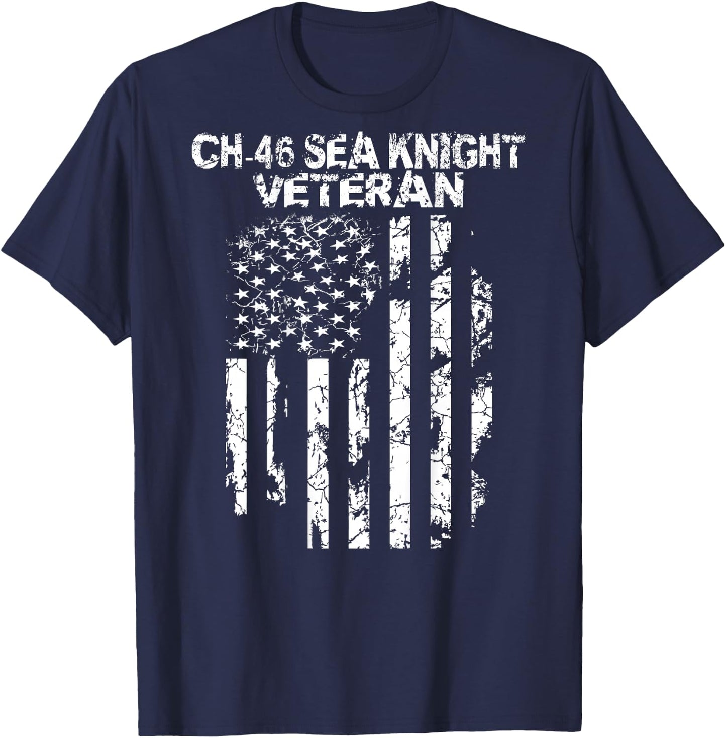 CH-46 Sea Knight Veteran T-Shirt - T-Shirt | Navy