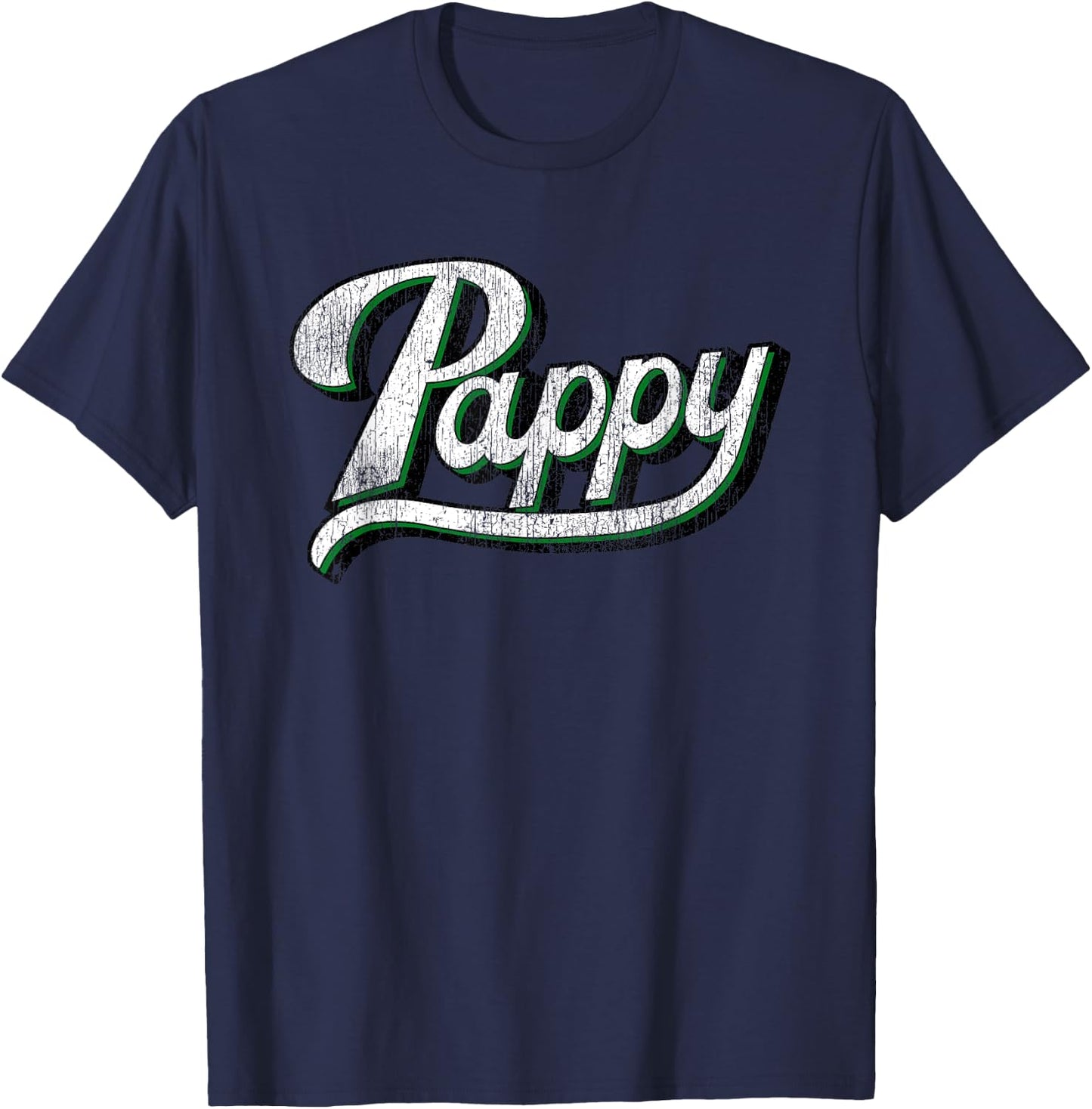 Vintage Pappy Father's Day for Grandpa from Grandkids T-Shirt - T-Shirt | Navy