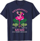 Memamingo Mema Flamingo Lover Grandma Grandmother Grandmommy T-Shirt - T-Shirt | Navy