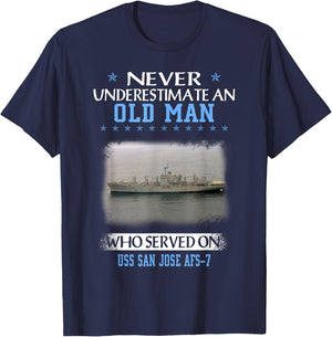 USS San Jose AFS-7 Veterans Day Father Day T-Shirt - T-Shirt | Navy