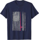 Pink Camo American Flag Fishing Shirt Women Bass Fishing T-Shirt - T-Shirt | Navy