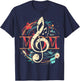 MOM Music note design Gifts for music lovers T-Shirt - T-Shirt | Navy