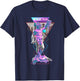 Perseus and Medusa Vaporwave Aesthetic 1980s Art Japanese T-Shirt - T-Shirt | Navy