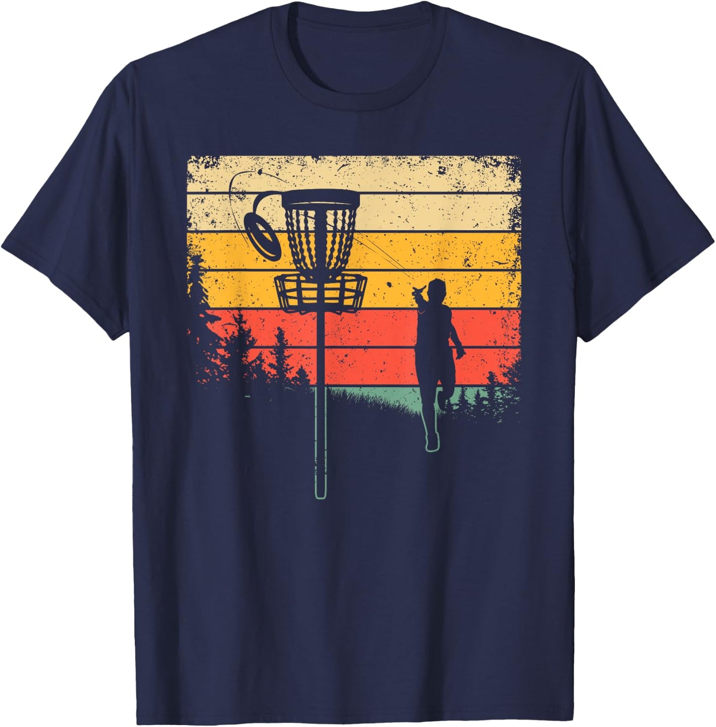 Funny Disc Golf Design Women Kids Disc Golf Lover T-Shirt - T-Shirt | Navy