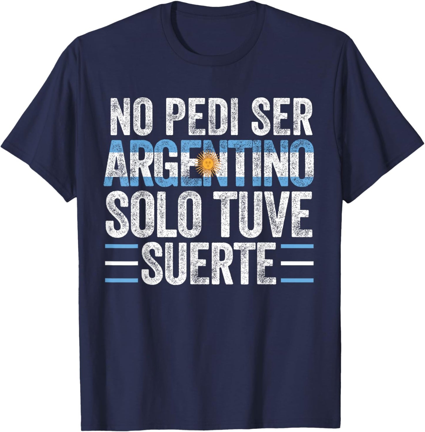 Argentina Argentinian Flag Men Women Camiseta Mujer Hombre T-Shirt - T-Shirt | Navy