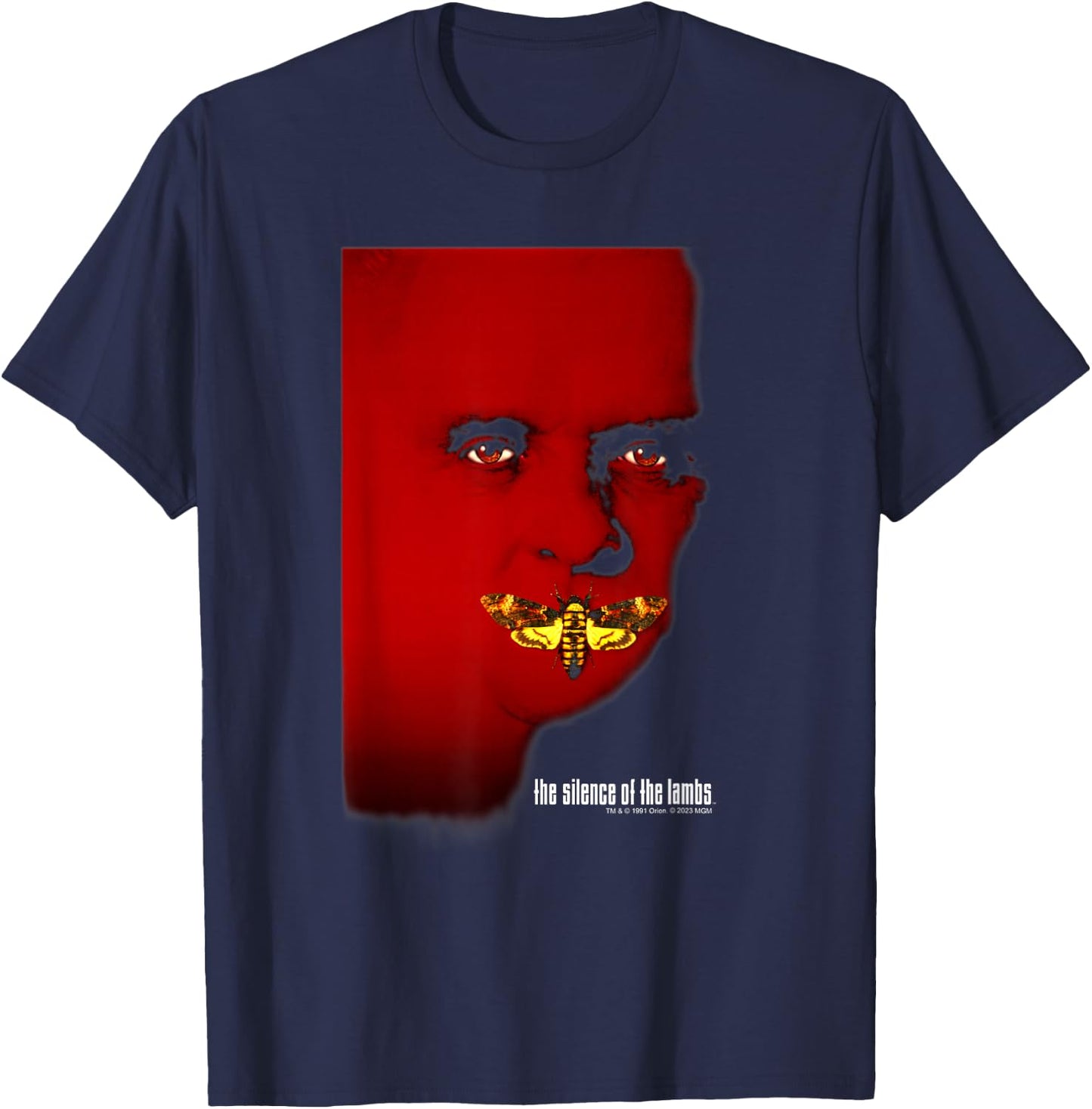 The Silence Of The Lambs Hannibal Lecter Moth Poster T-Shirt - T-Shirt | Navy