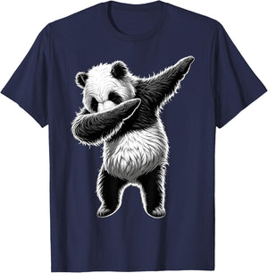 Panda Bear Dabbing Panda T-Shirt - T-Shirt | Navy