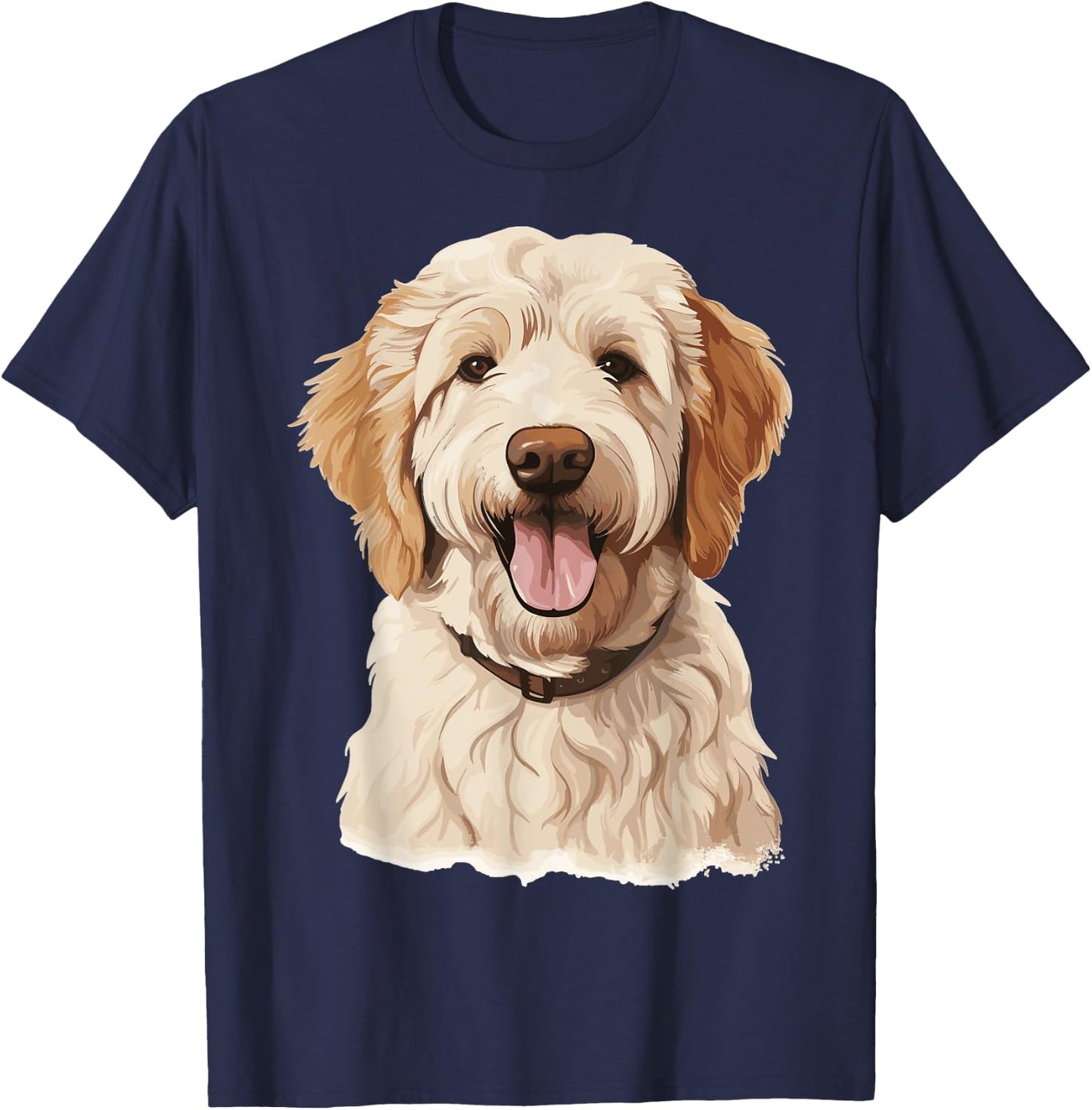 Goldendoodle Dog Breed Pet Cute Graphic Women Kids T-Shirt - T-Shirt | Navy