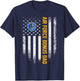 Vintage USA American Flag Proud Air Force Veteran Bonus Dad T-Shirt - T-Shirt | Navy