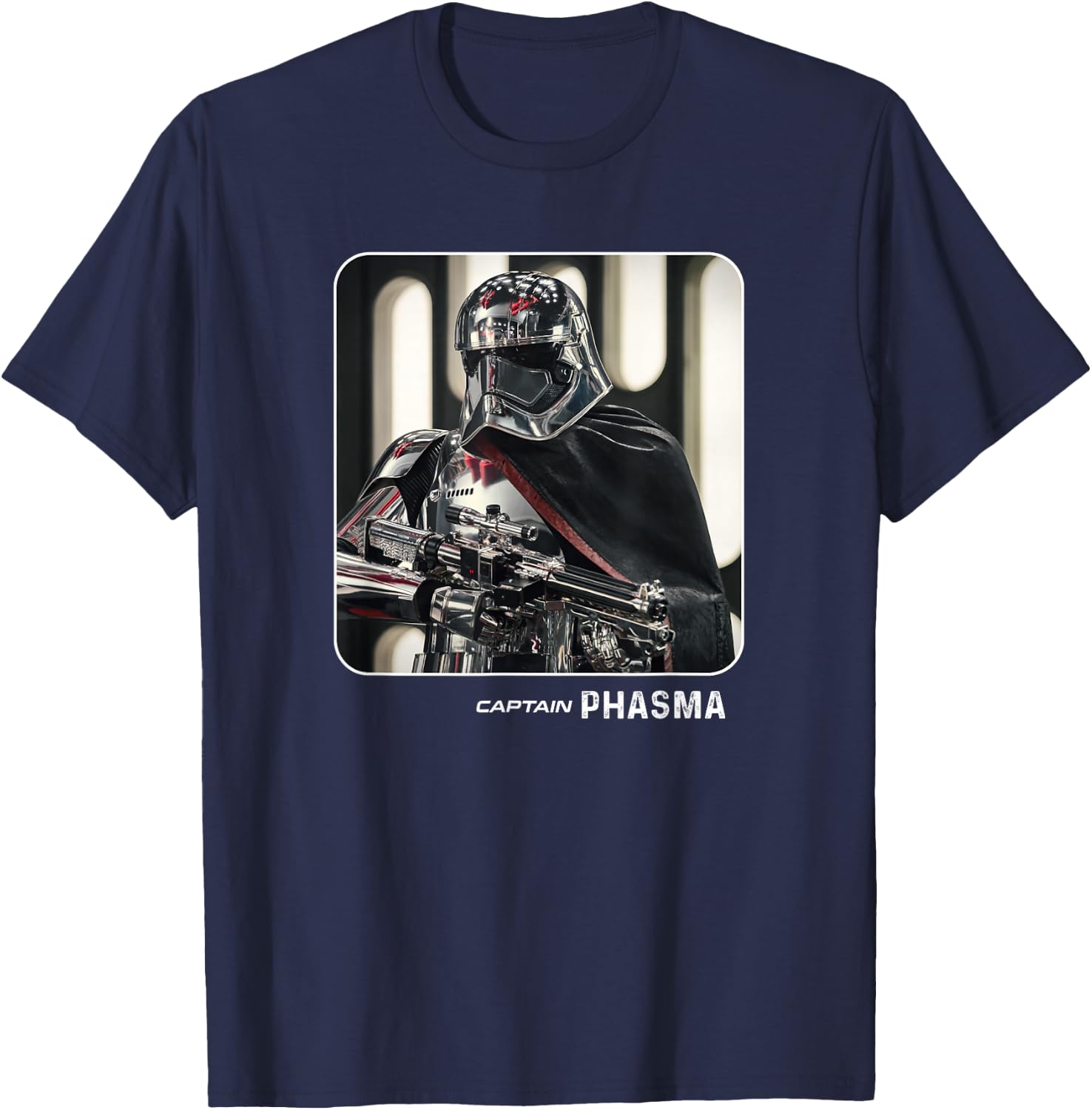 Star Wars The Force Awakens Captain Phasma T-Shirt - T-Shirt | Navy