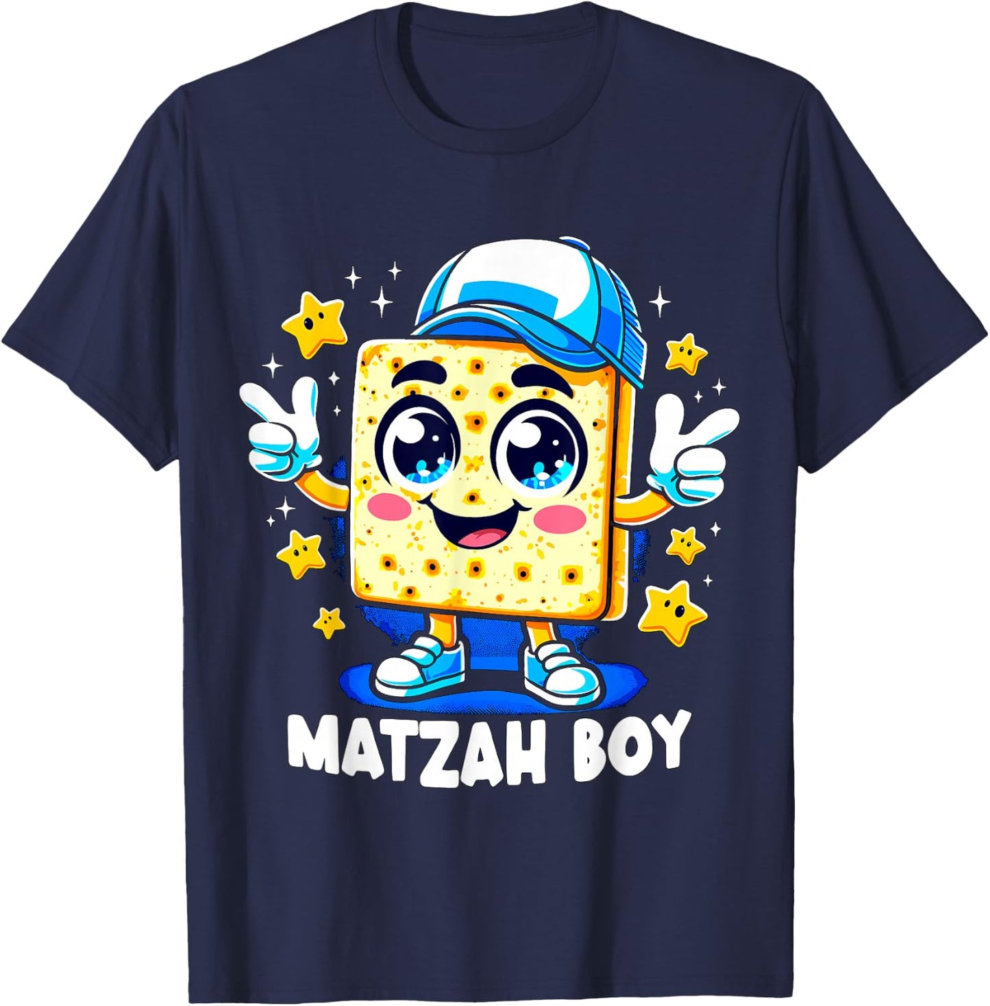 Matzah Boy Pessach Passover Jewish Egypt Boy T-Shirt - T-Shirt | Navy