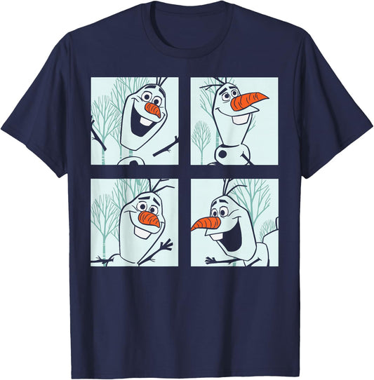 Disney Frozen 2 Olaf Panels T-Shirt - T-Shirt | Navy