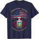 American Grown with Peruvian Roots Tree USA Flag Gifts T-Shirt - T-Shirt | Navy