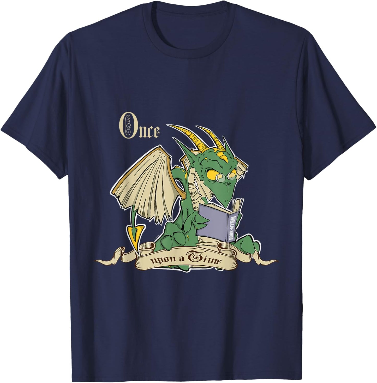 Book Wyrm T-Shirt - T-Shirt | Navy