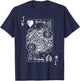 Jack Of Hearts Vintage Card T-Shirt - T-Shirt | Navy