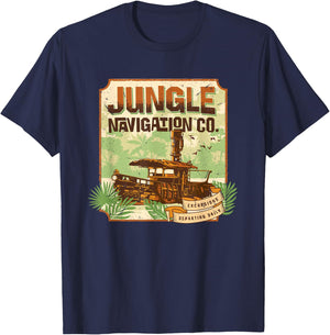 Disney Jungle Cruise Excursions Departing Daily Small T-Shirt - T-Shirt | Navy