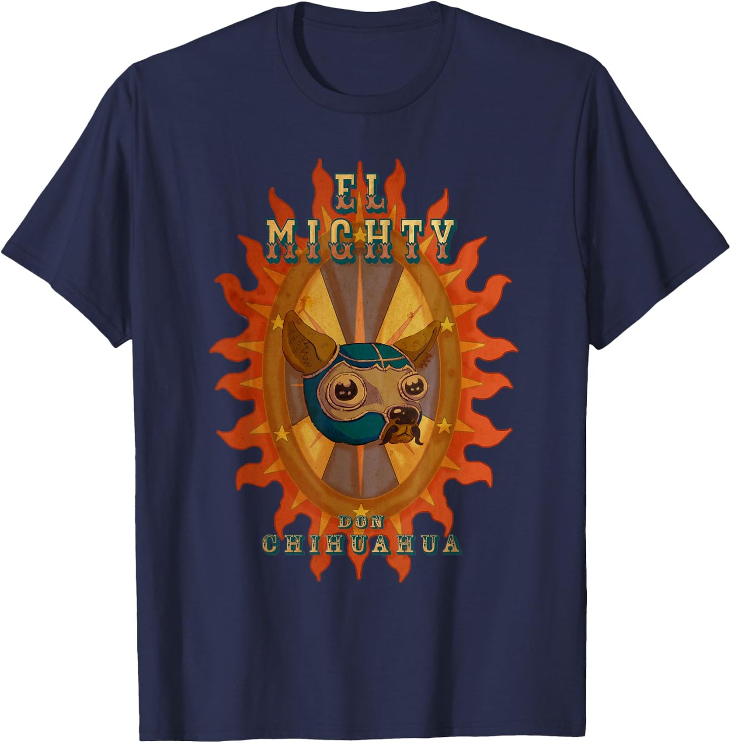 El Chihuahua Luchador T-Shirt - T-Shirt | Navy