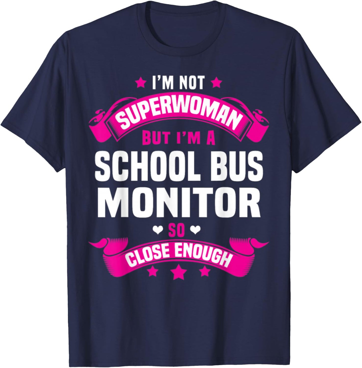 School Bus Monitor T-Shirt - T-Shirt | Navy