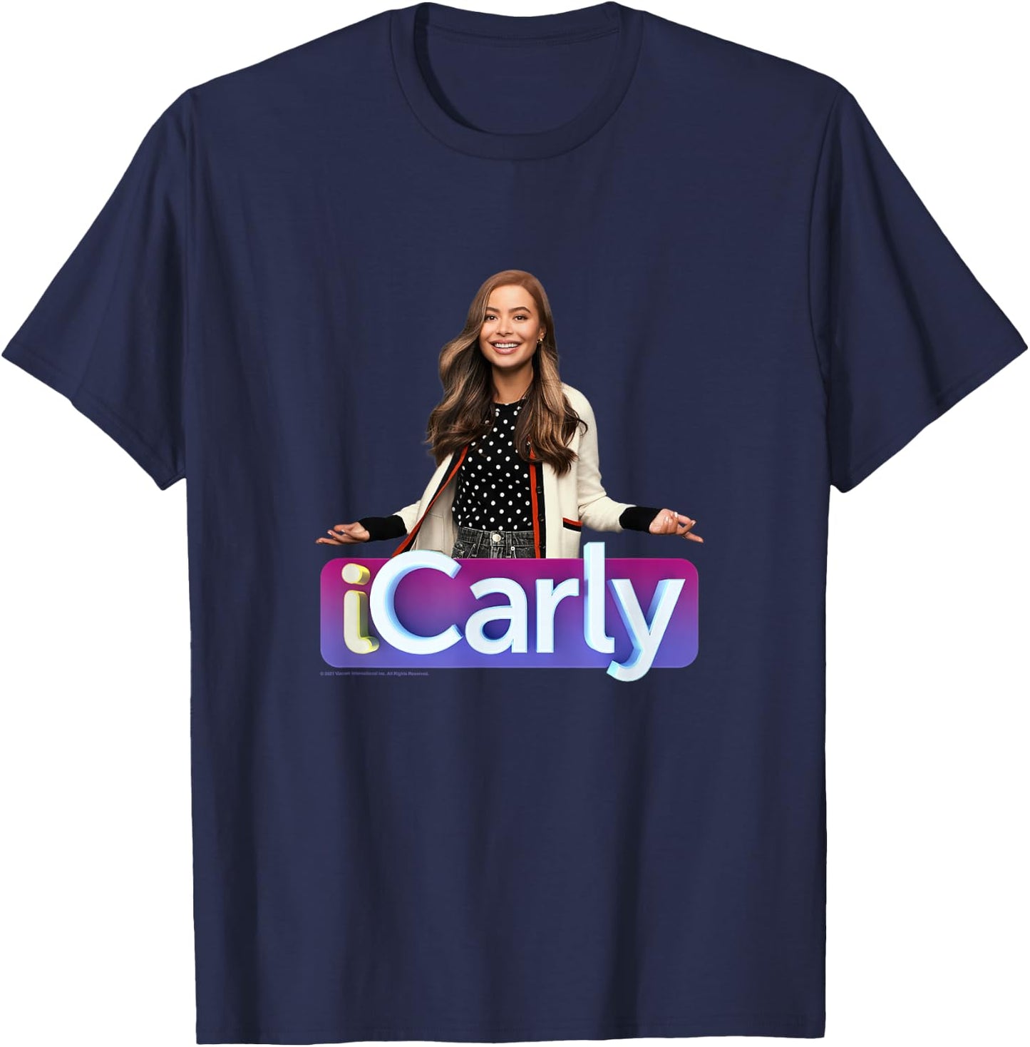 iCarly Title Logo And Photo T-Shirt - T-Shirt | Navy