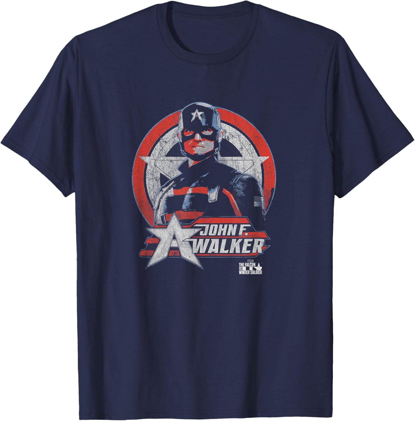 Marvel Falcon & Winter Soldier John F. Walker Portrait T-Shirt - T-Shirt | Navy