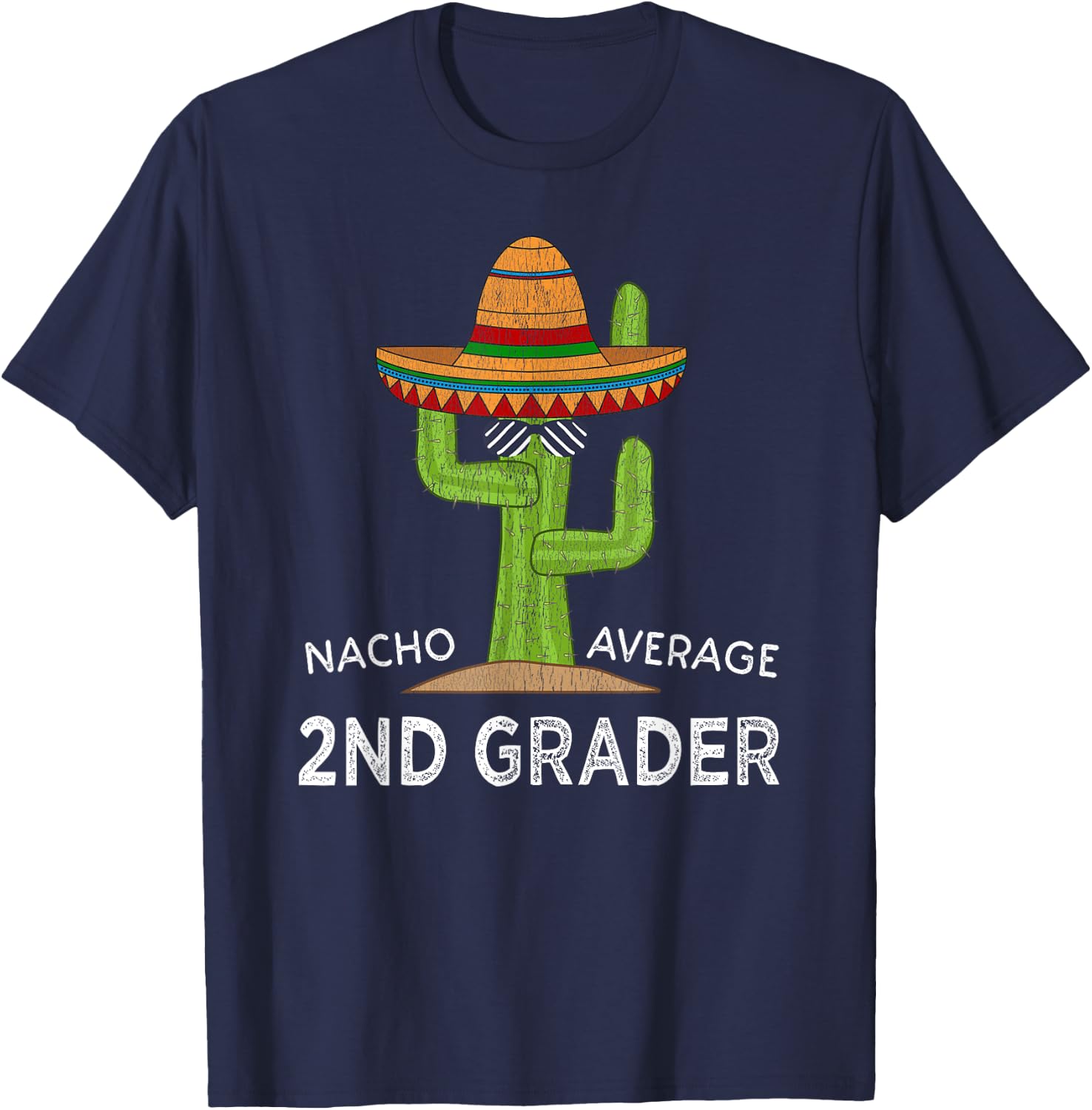 Fun Second Grader Back To School | Funny 2nd Grade Student T-Shirt - T-Shirt | Navy