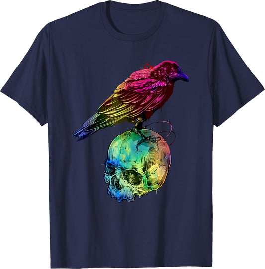 Skull Crow T-Shirt - T-Shirt | Navy