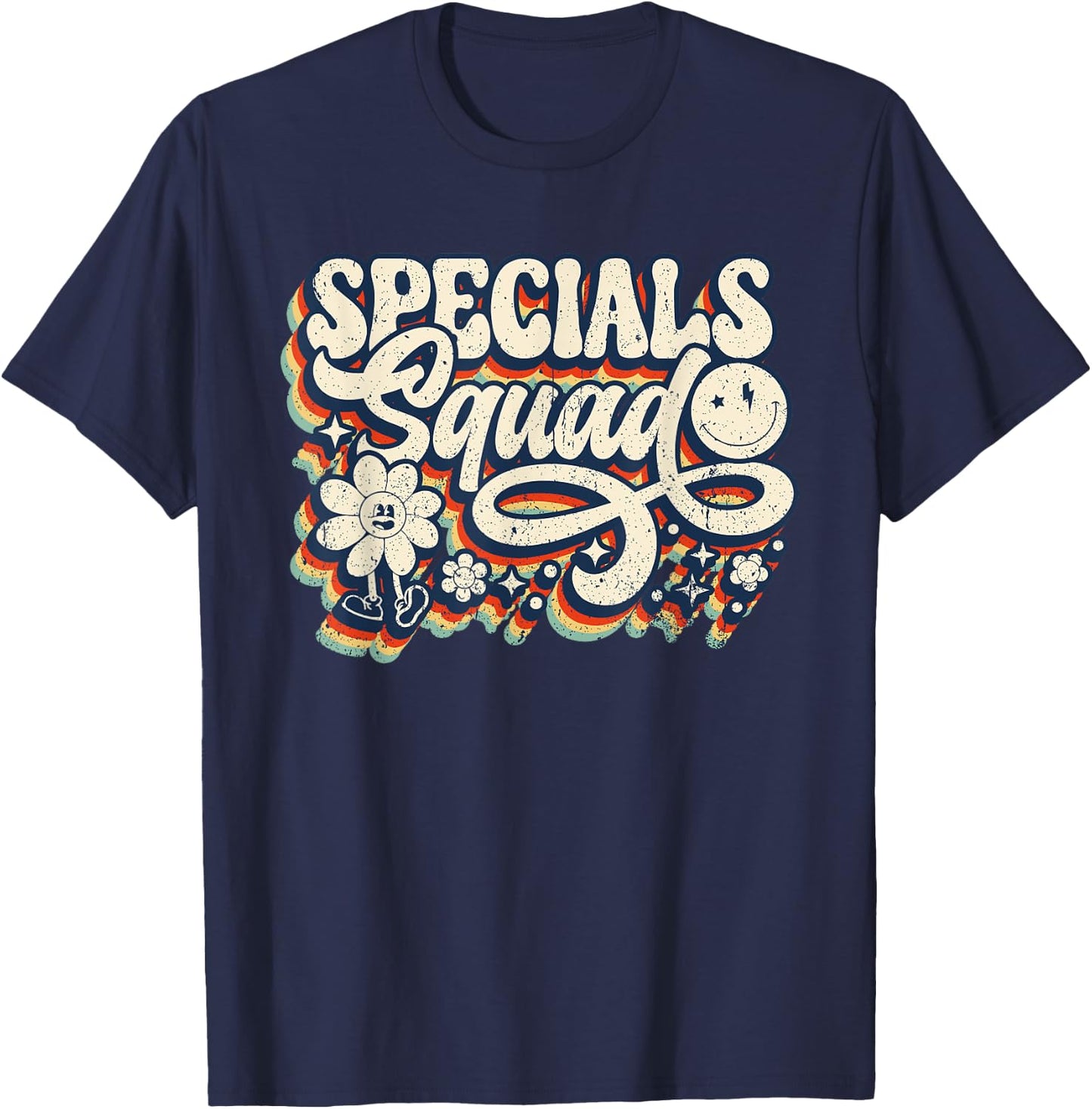 Vintage Specials Squad Art Music PE Tech Gym Teacher Team T-Shirt - T-Shirt | Navy