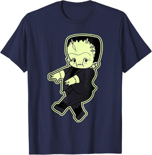 Kewpie Baby Frankenstein Monster T-Shirt - T-Shirt | Navy