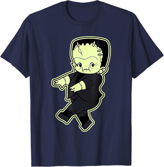 Kewpie Baby Frankenstein Monster T-Shirt - T-Shirt | Navy