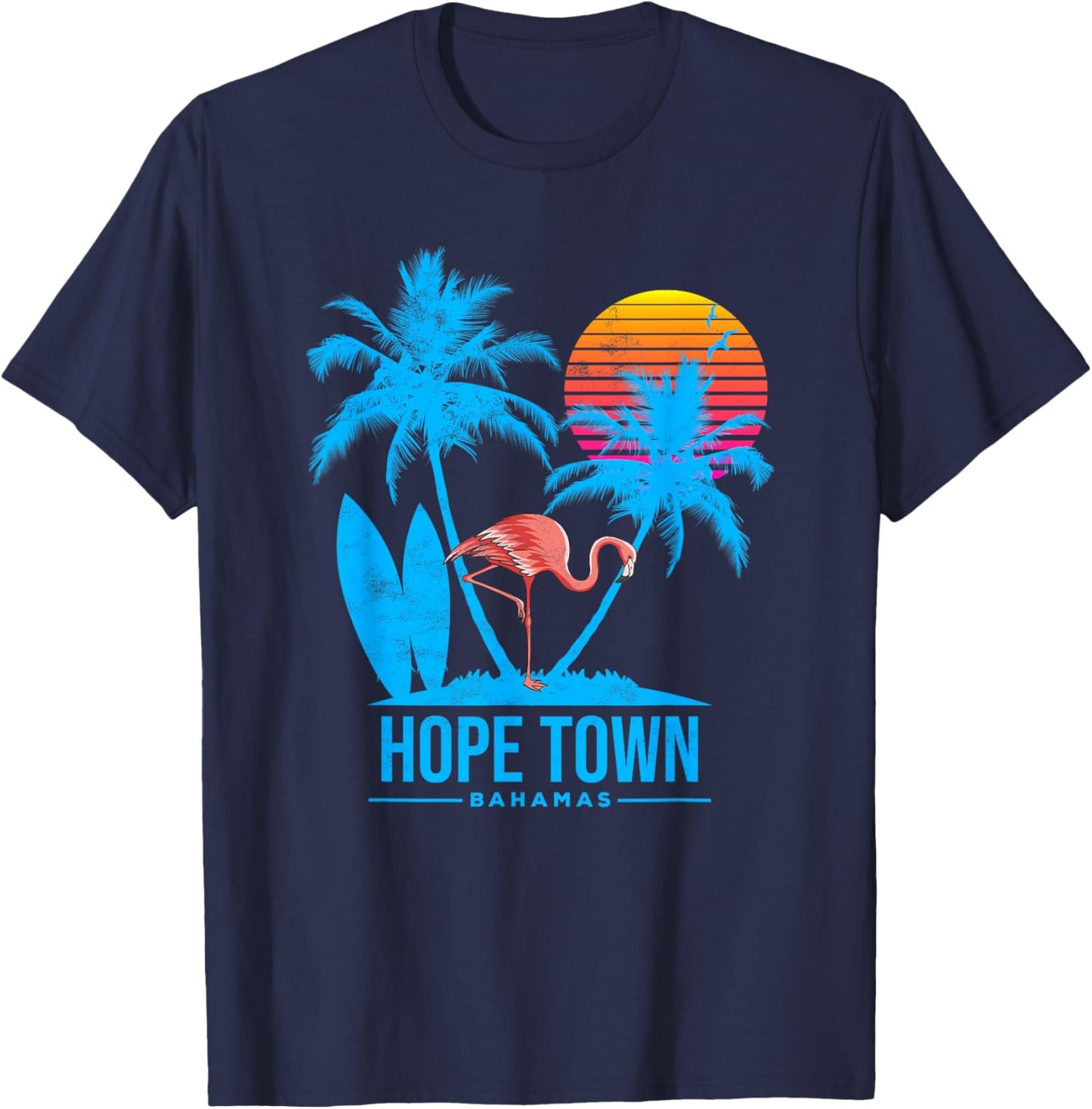 Bahamas, Hope Town T-Shirt - T-Shirt | Navy