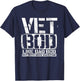 Vet Bod Like A Dad Bod Stencil With More Back Pain Veteran T-Shirt - T-Shirt | Navy