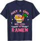 Japanese Food Asia Anime Girl Gift Ramen T-Shirt - T-Shirt | Navy