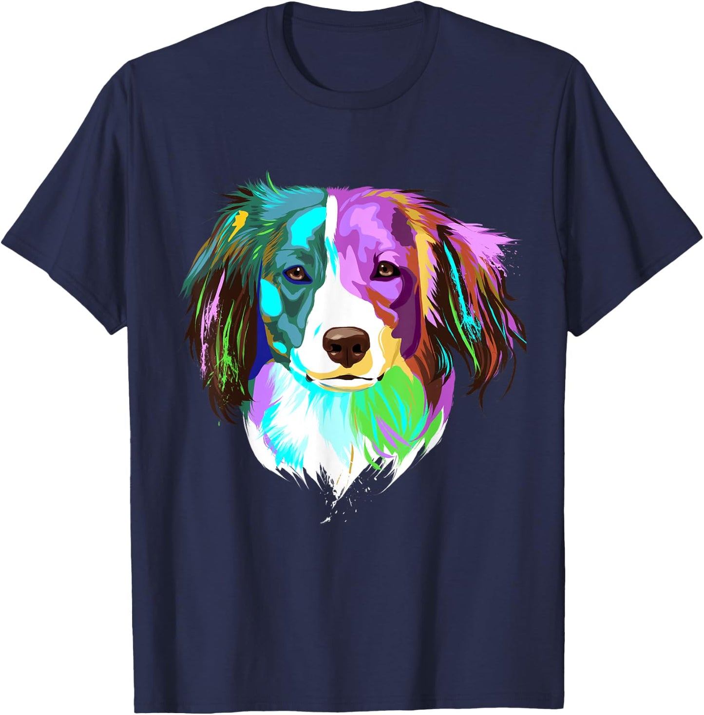 Splash Dog Kooikerhondje T-Shirt - T-Shirt | Navy