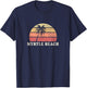 Myrtle Beach SC Vintage 70s Retro Throwback Design T-Shirt - T-Shirt | Navy