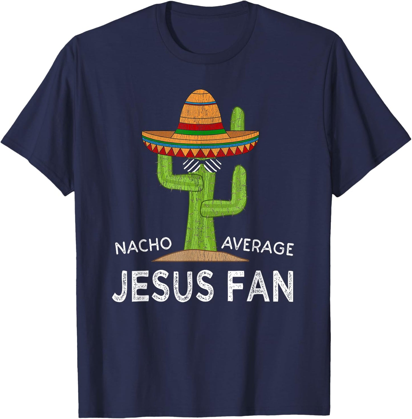 Fun Hilarious Religious Saying | Funny Jesus Fan T-Shirt - T-Shirt | Navy