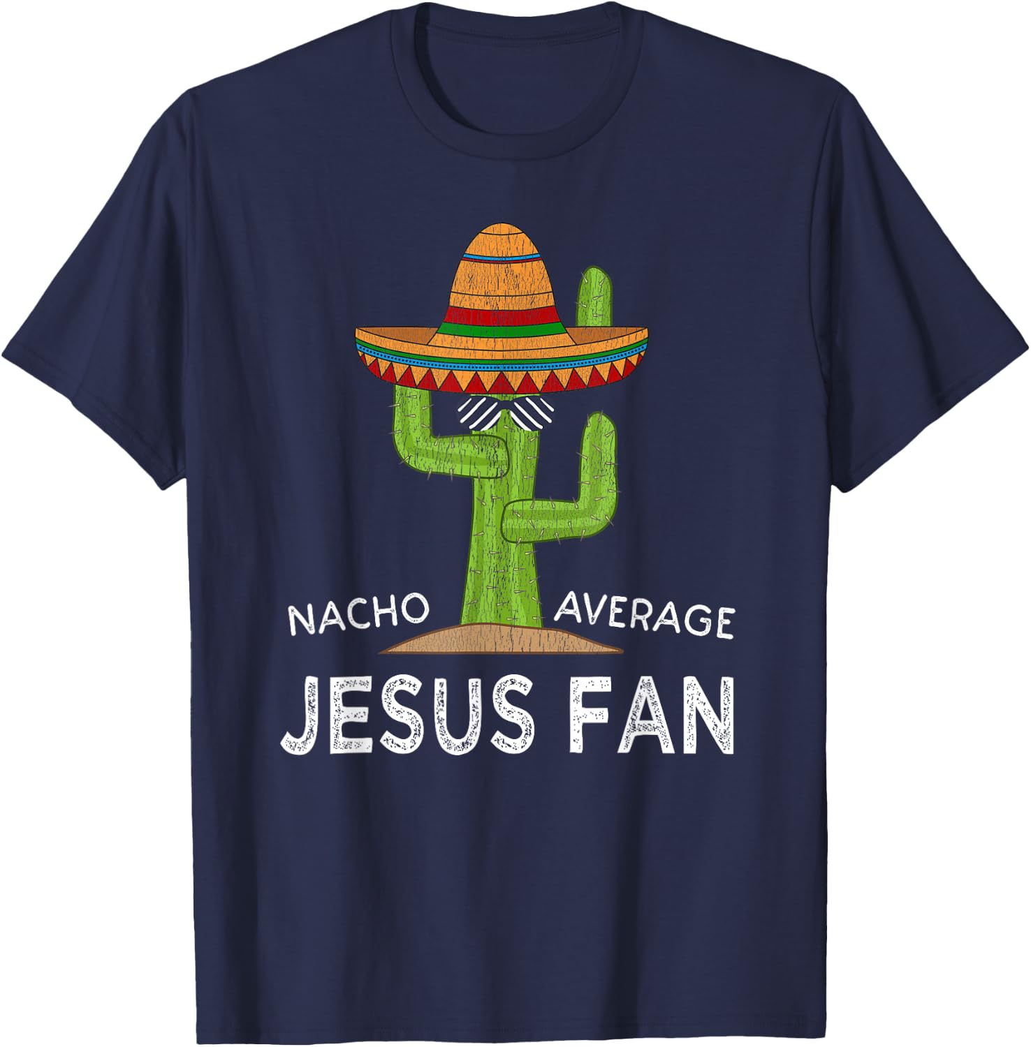 Fun Hilarious Religious Saying | Funny Jesus Fan T-Shirt - T-Shirt | Navy