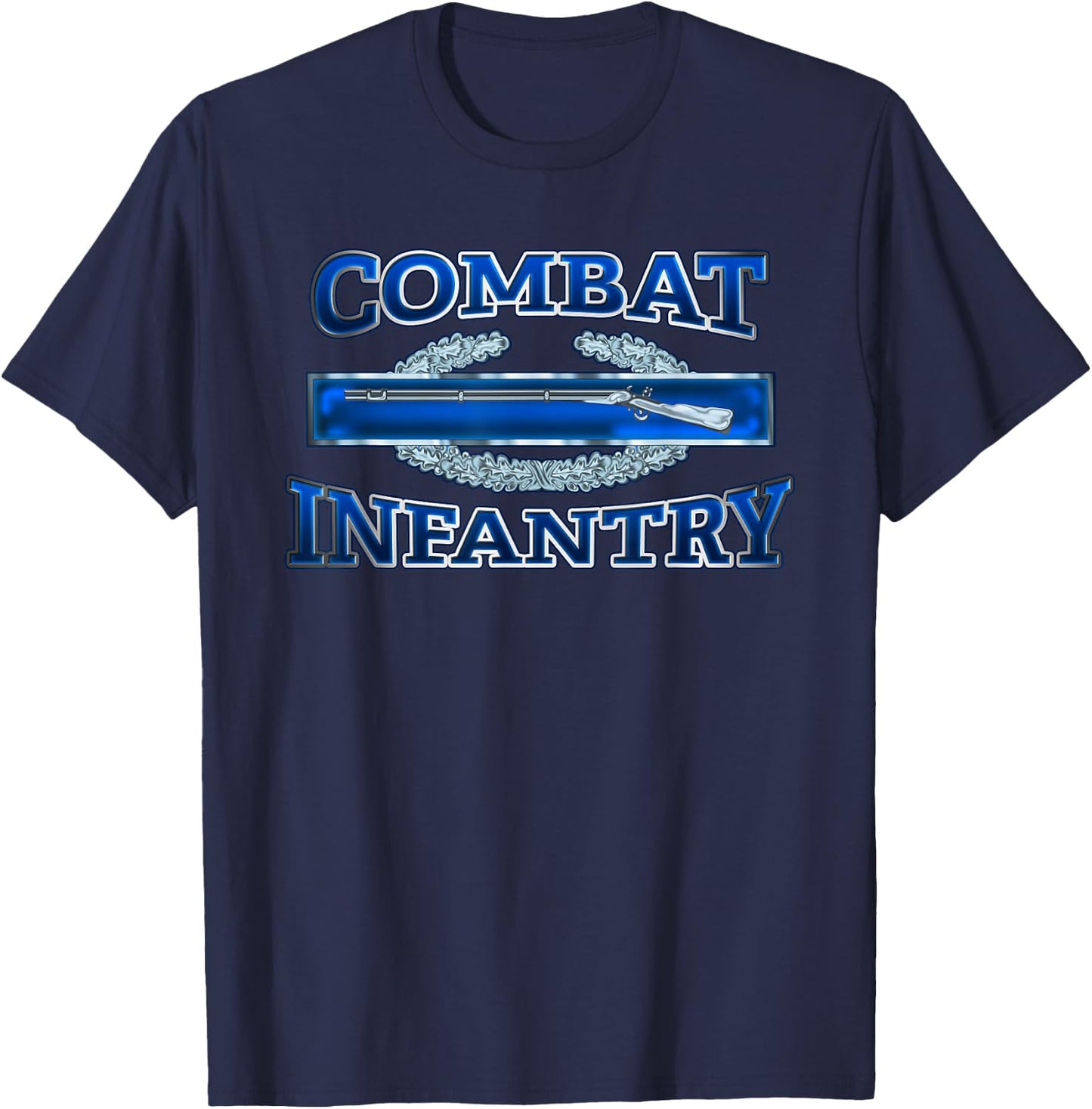 US Army Clothing Combat Infantry Hi-Res 3D T-Shirt - T-Shirt | Navy