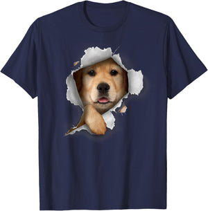 Golden Retriever Dog, Funny Dog Lover, Golden Retriever Men Women Kids T-Shirt - T-Shirt | Navy