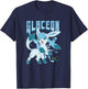 Pokémon Glaceon #0471 Ice Type Eeveelution Portrait T-Shirt - T-Shirt | Navy