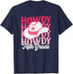 Howdy 5th Grade Teacher Western Cowgirl Rodeo Back To School T-Shirt - T-Shirt | Navy