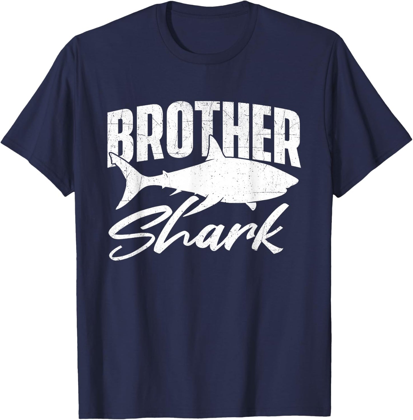 Brother Shark - Marine Biologist Wildlife Animal Ocean Lover T-Shirt - T-Shirt | Navy