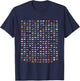 World Flags design, Cool Travel 210 Flag T-Shirt - T-Shirt | Navy