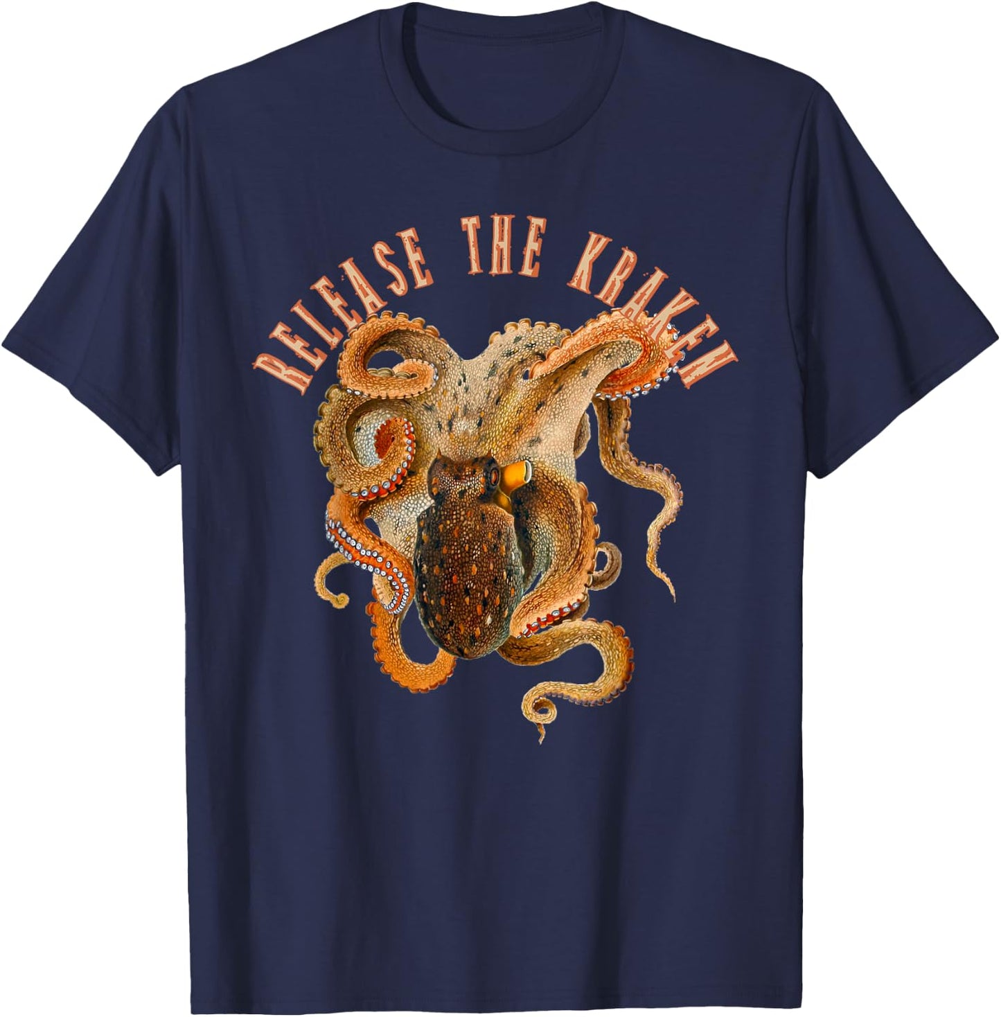 Release The Kraken T-Shirt - T-Shirt | Navy