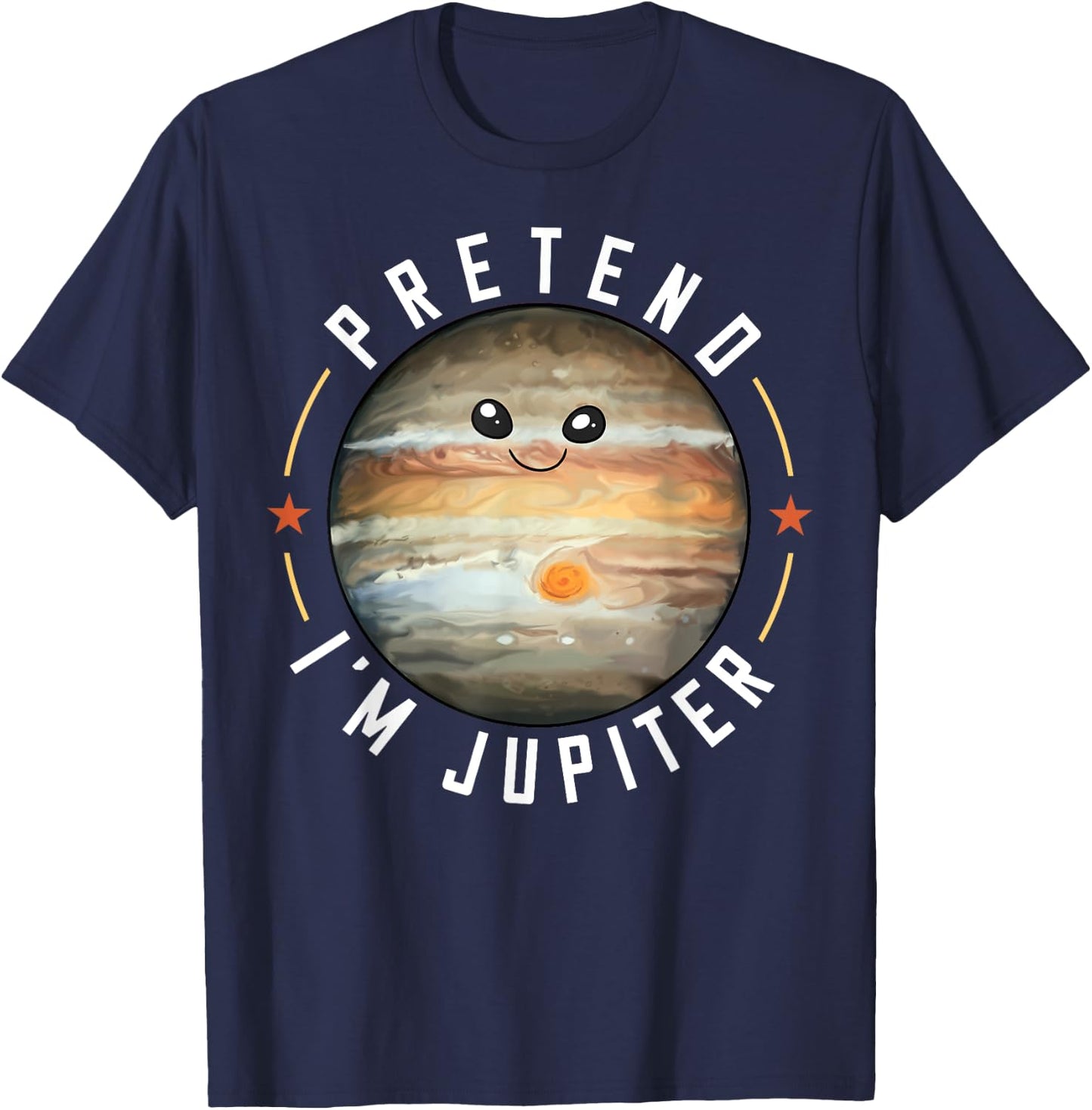 Jupiter Planet Ring Solar System T-Shirt - T-Shirt | Navy