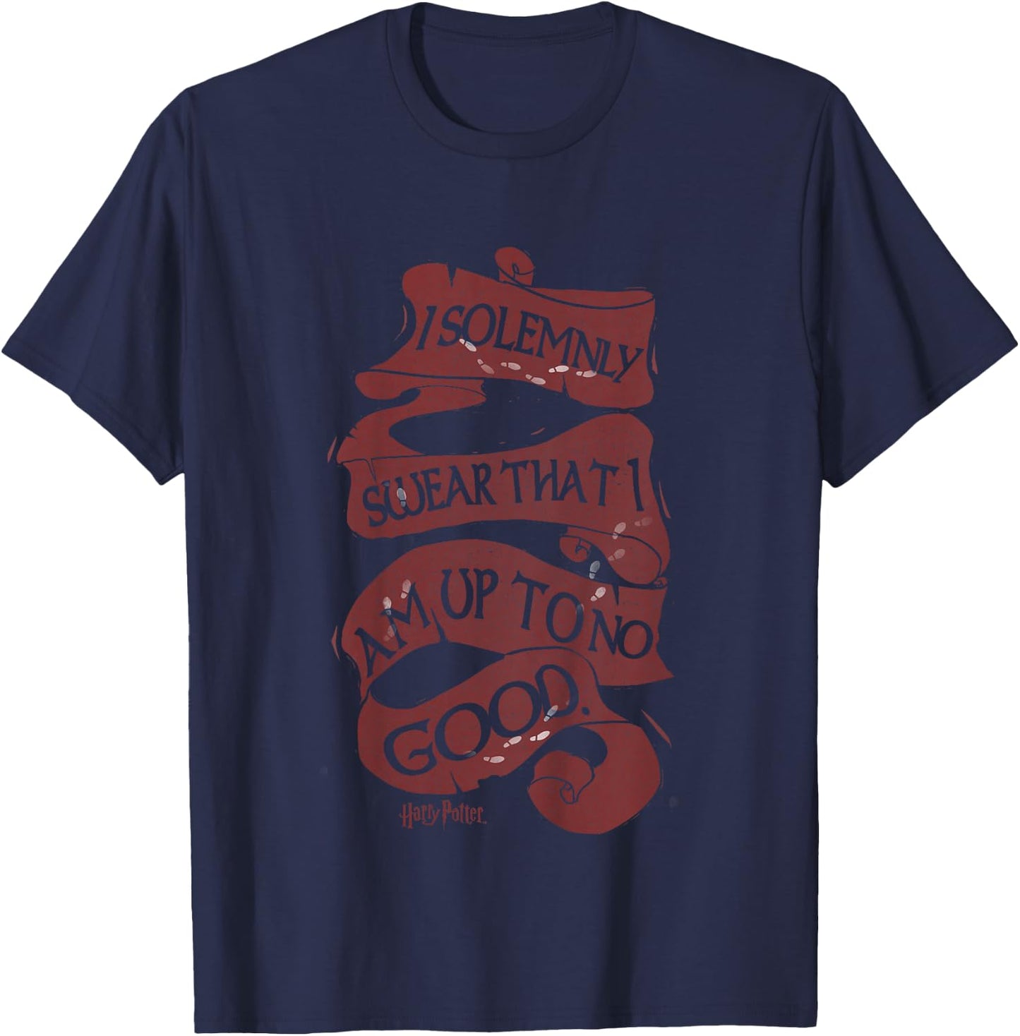 Kids Harry Potter I Solemnly Swear That I Am Up to No Good T-Shirt - T-Shirt | Navy