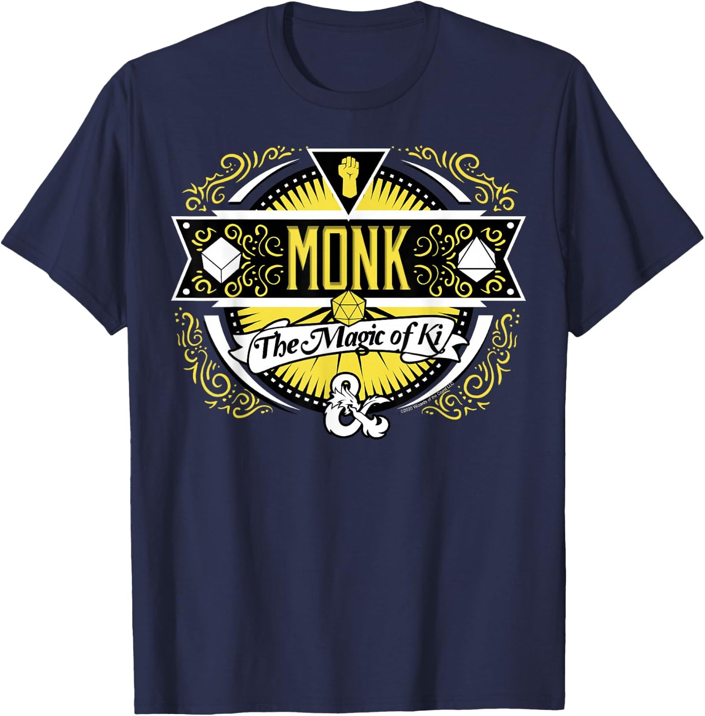 Dungeons & Dragons Monk The Magic Of Ki T-Shirt - T-Shirt | Navy