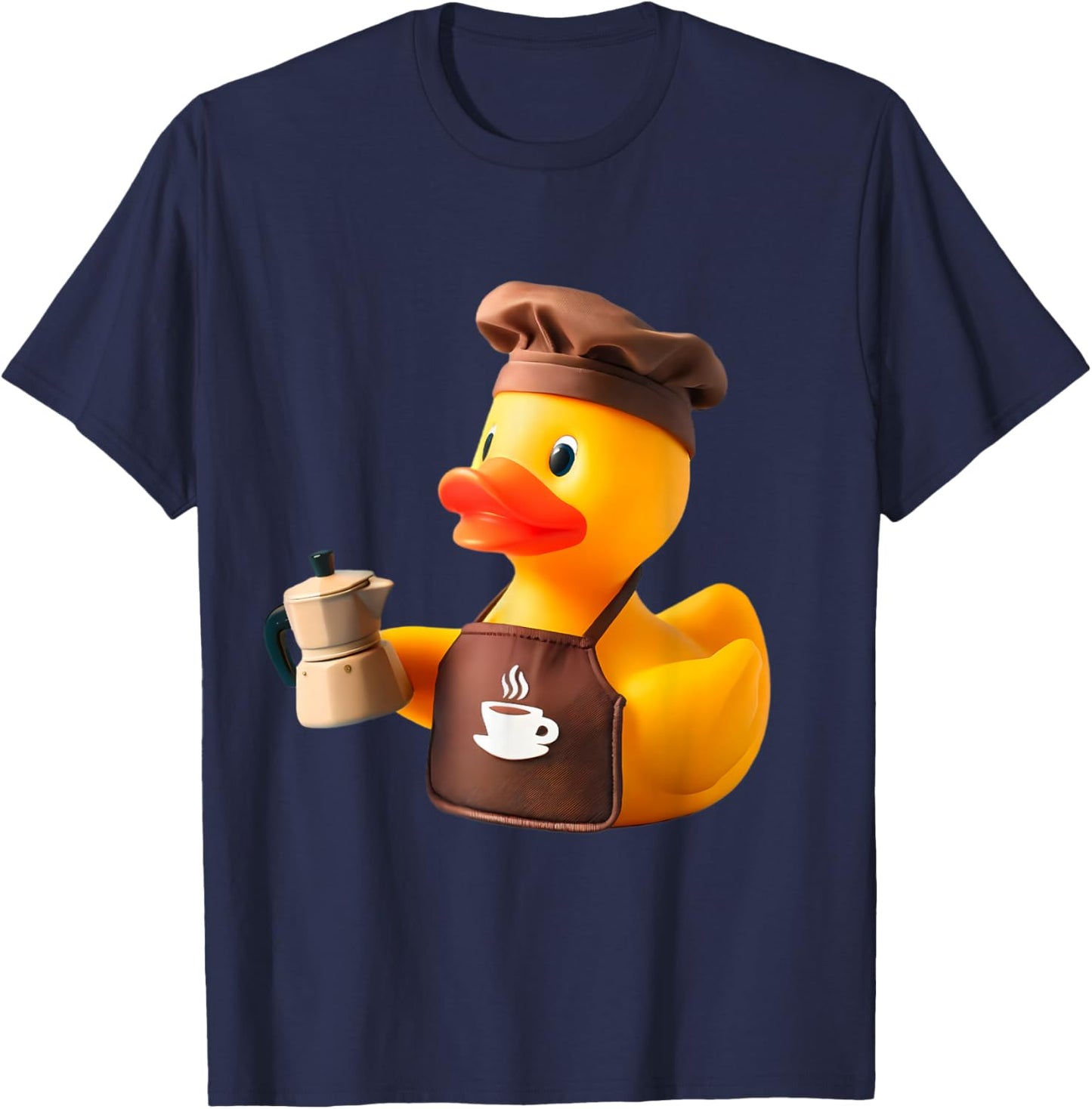 Rubber Duck Barista T-Shirt - T-Shirt | Navy