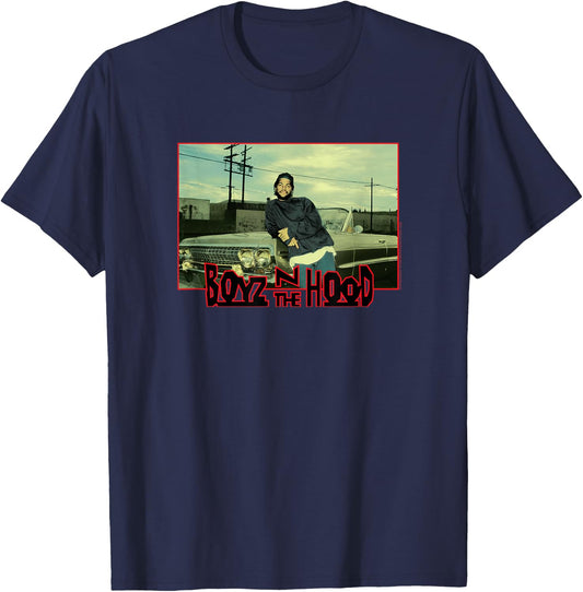 Boyz n The Hood with Car T-Shirt - T-Shirt | Navy